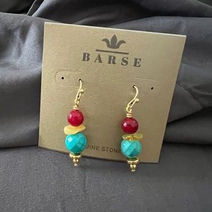 NWT Barse semi-precious earrings.
